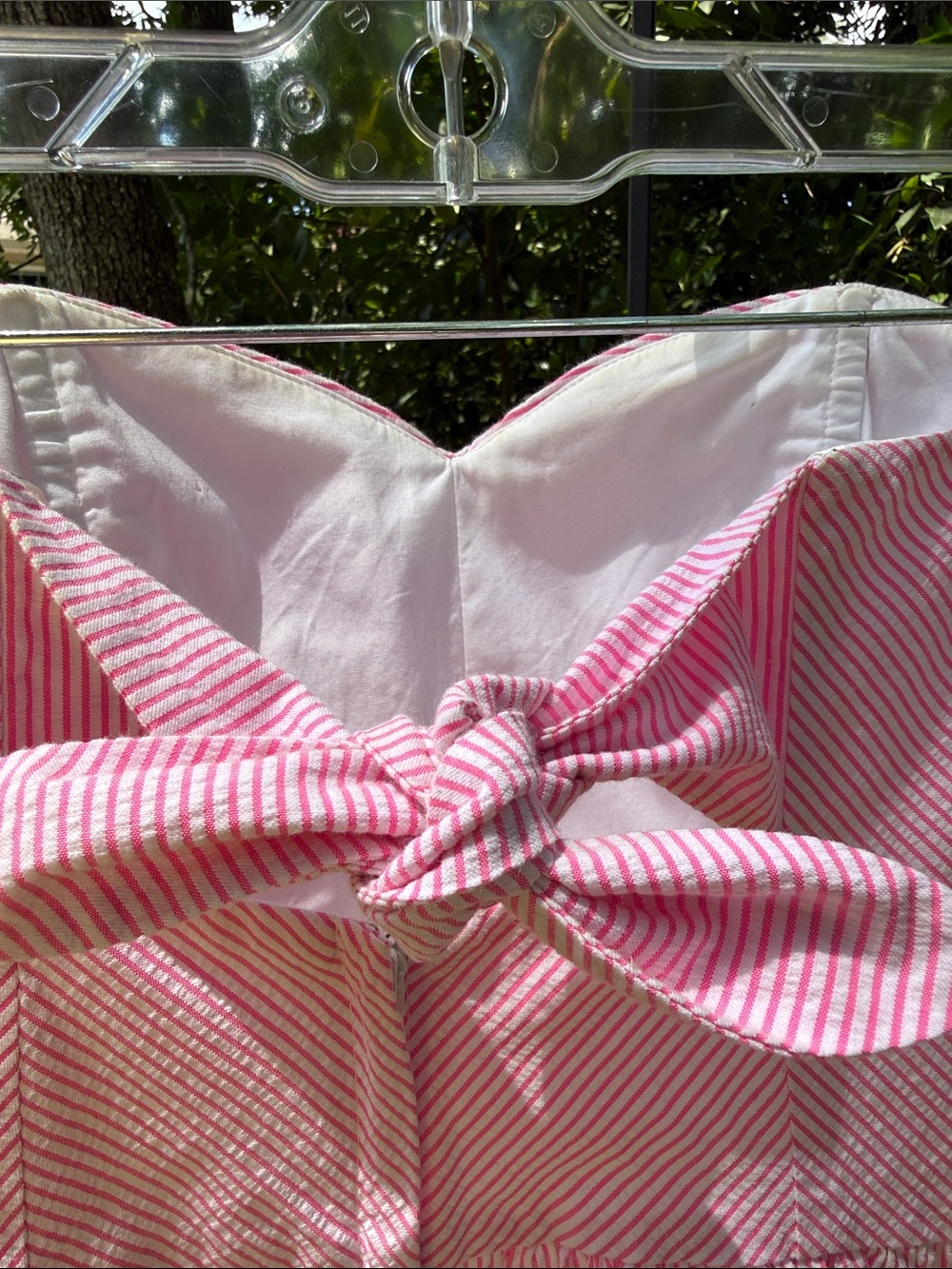 Lilly Pulitzer Pink Striped Strapless Dress - Picture 4 of 6